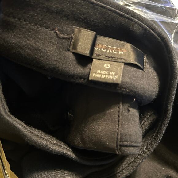 J Crew Demi Boot Ponte Crop Pants 6 Black NWOT J.Crew BL701 Academia Prep - Picture 4 of 5